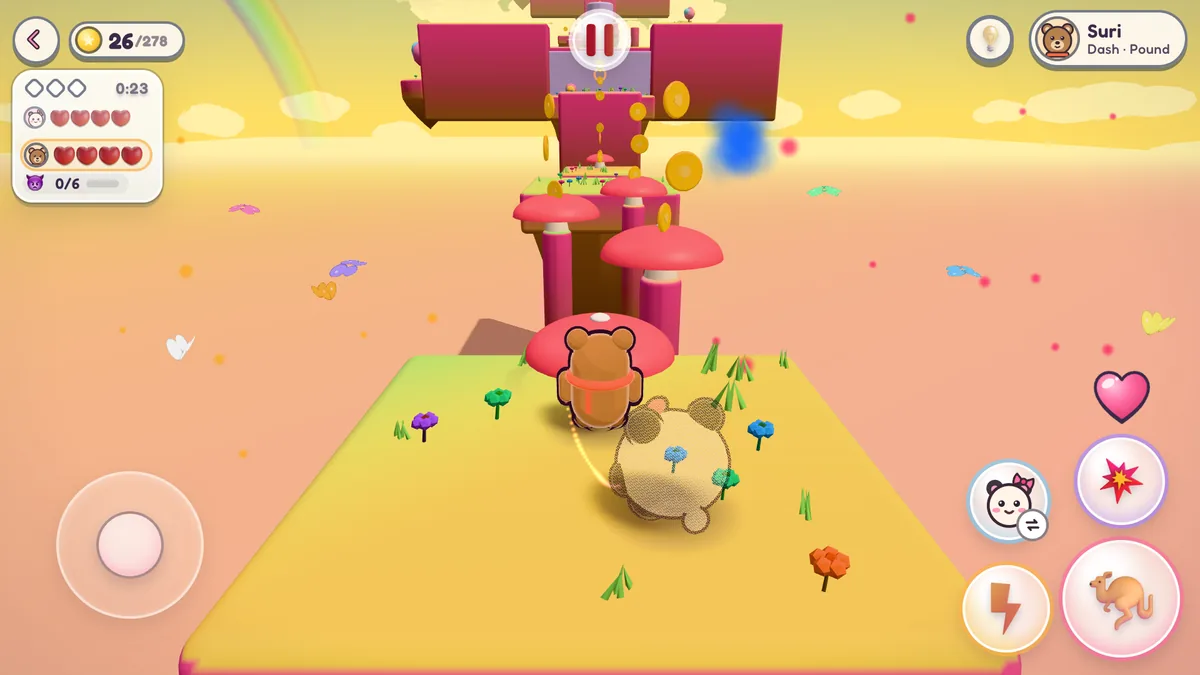 Mushroom towers in the Holi world