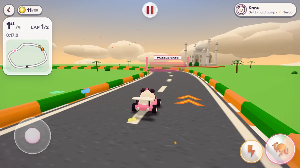 Kart Rally past the Taj Mahal