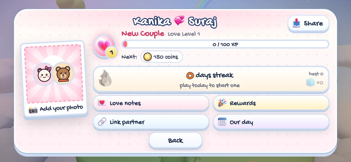 The couple's corner