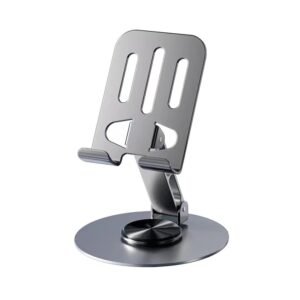 Aluminium 360° Rotatable Phone & Tablet Stand – Sleek, Durable & Adjustable