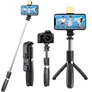 3-in-1 Extendable Selfie Stick Tripod with Bluetooth Remote – Shoot, Share & Shine