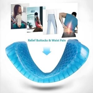 Gel Orthopedic Seat Cushion – Pain Relief, Cooling & Comfort for Office, Car & Wheelchair