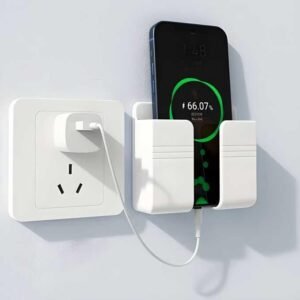 Wall Mounted Mobile Holder with Adhesive Strips – No Drill, Strong Grip Charging Stand