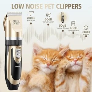 Pet Grooming Trimmer Set – Silent & Safe Clippers